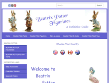 Tablet Screenshot of beatrix-potter-figurines.com